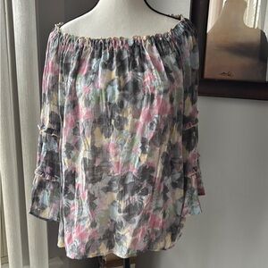 Zac & Rachel Multicolor Off-Shoulder Blouse